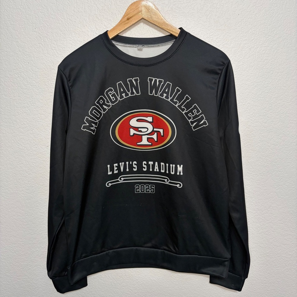 Morgan Wallen 2025 Tour Sweatshirt San Francisco 49ers Levi's Stadium Men's  M